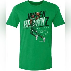 500 LEVEL Jaylen Brown Shirt Size Medium Kelly Green NWT